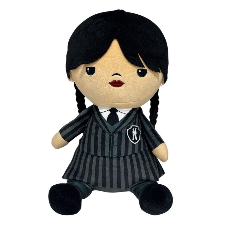 Wednesday Addams weighted plush doll EUC